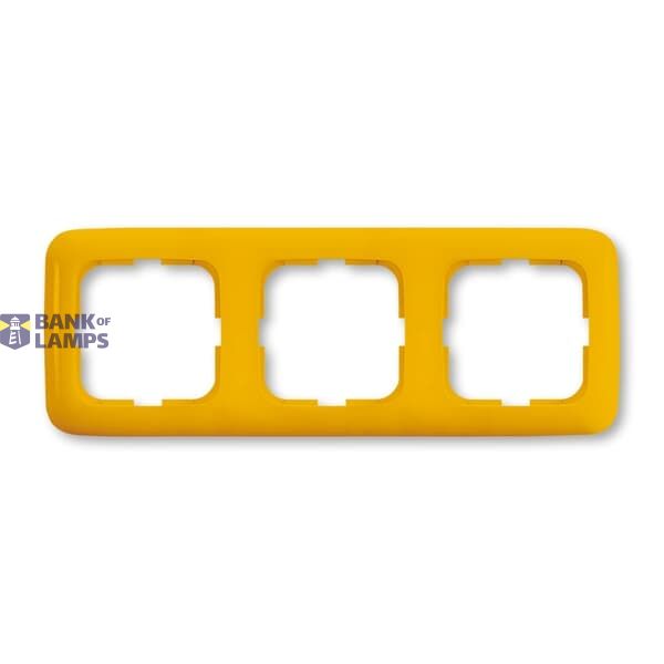 33-Healthcare Triple frame, for horizontal and vertical mounting type: 2513-214/Y yellow (1725-0-0944 Y) image 1