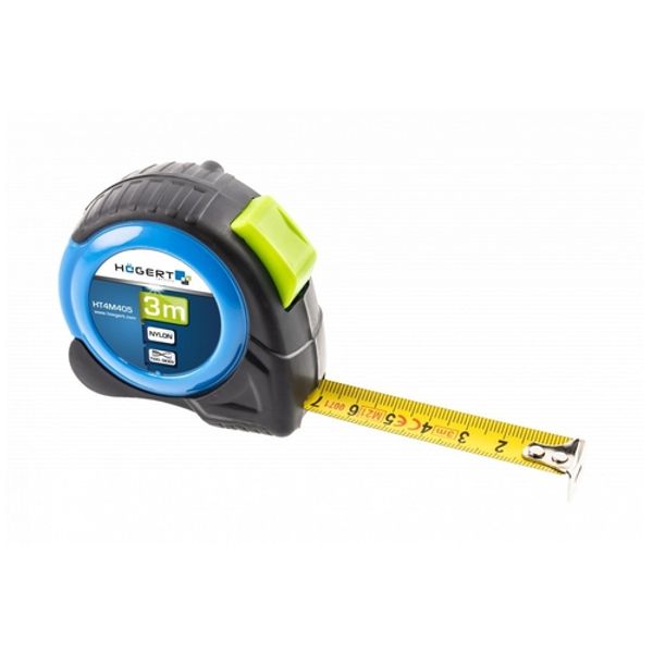 HOEGERT Reel tape measure 3m 16mm nylon 2 sided image 1