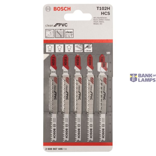 Jigsaw blade T 102 H Clean for PVC 5 pcs. image 2