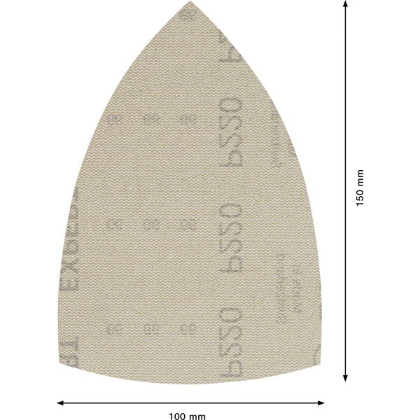 EXPERT M480 Sanding Net for Multi Sanders 100 x 150 mm, G 220, 10-pc image 2