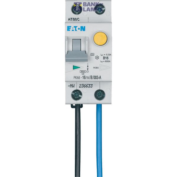 Residual current circuit-breaker 6kA 1P+N 16A C-kar 30mA FLEX image 3