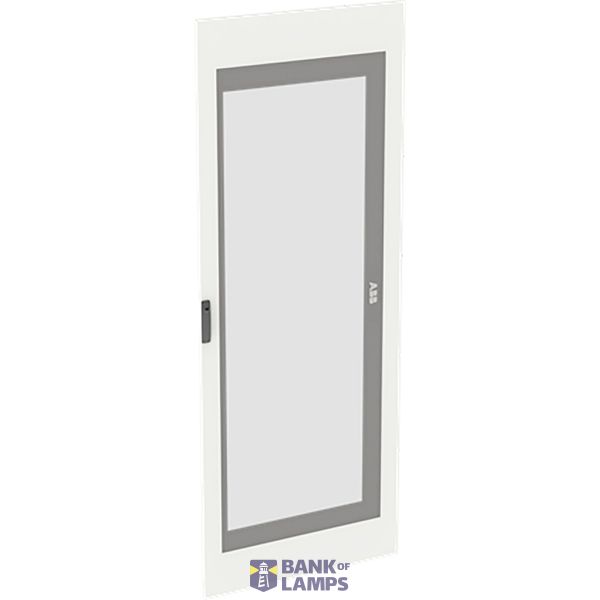 Transparent door 3PW/14GU, RAL7035 image 1