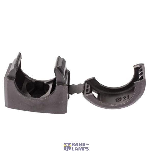 ACB21 PA CLIP WITH LID 21MM BLACK image 1