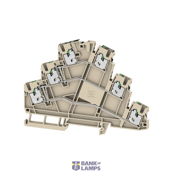 Multi-tier modular terminal, SNAP IN, dark beige, 2.5 mm², 800 V, Numb image 1
