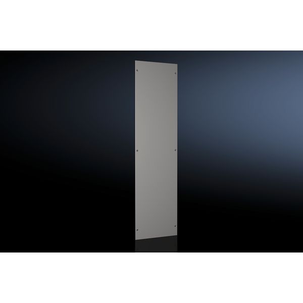 VX Side panel, screw-fastened, for HD: 2000x600 mm, stainless steel image 1