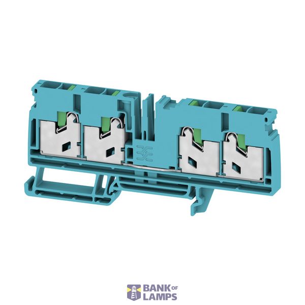 Feed-through terminal block, SNAP IN, blue, 6 mm², 41 A, 1000 V, Numbe image 1