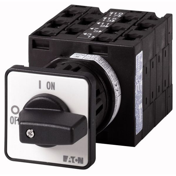 T3-5-15139/Z Step switches, T3, 32 A, rear mounting, 5 contact unit(s), Contacts: 10, 45 °, maintained, Without 0 (Off) position, 1-5, Design number 15139 image 1