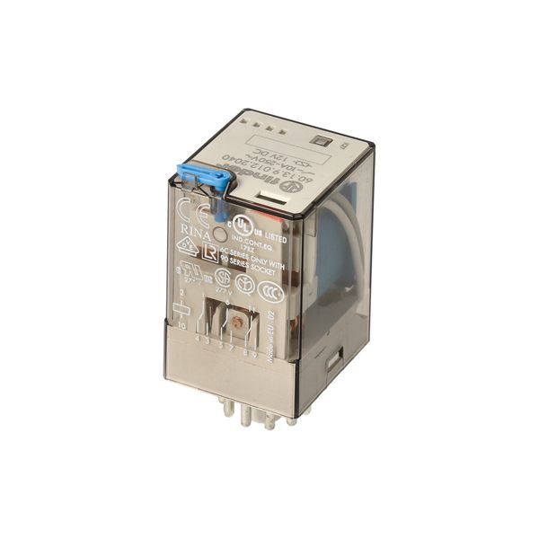 Rel. 3CO 10A/48VDC/AgCdO/Test button/Mech.ind (60.13.9.048.2040) image 5