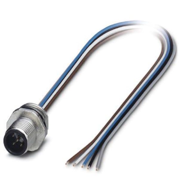 SACC-E-M12MS-5CON-PG9/1,0 - Device connector front mounting image 1