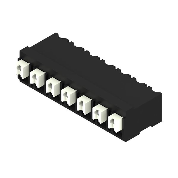 Printed circuit board terminals, 5.00 mm, Number of poles: 7, 90°, black, PUSH IN with actuator, Clamping range, max. : 1.5 mm², Tape image 2