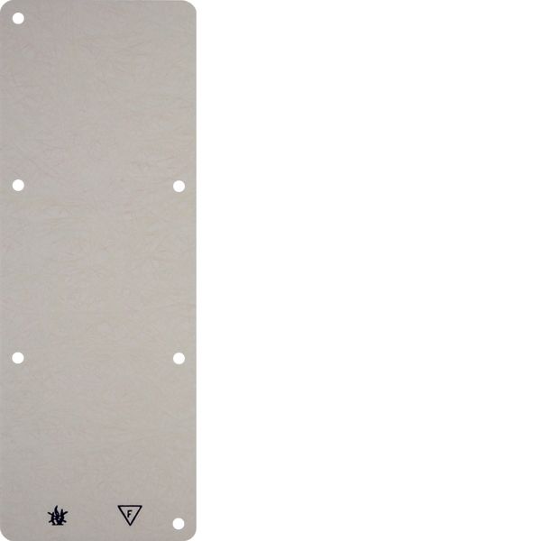 Base plate 3gang, self-extinguishing, surface-mtd, white image 1