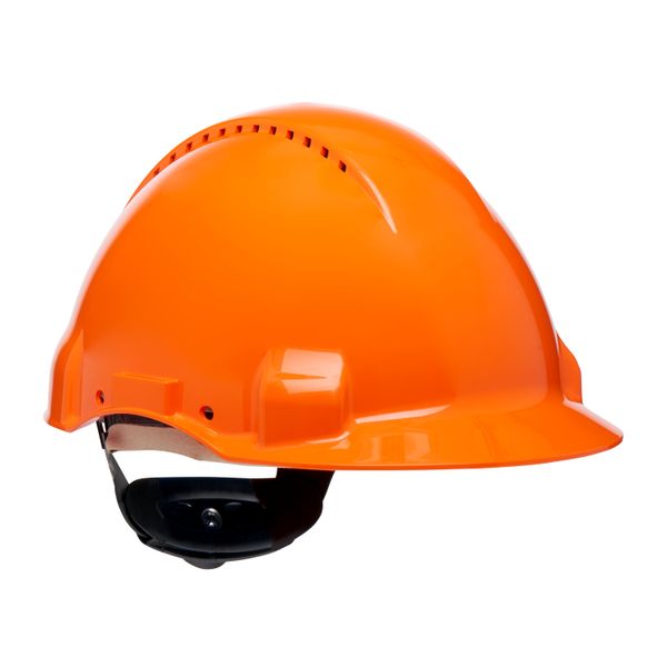 3M™ Hard Hat, Uvicator, Pinlock, Ventilated, Leather Sweatband, Orange image 7