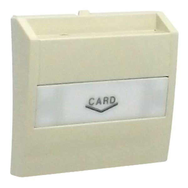 COVER PLATE F/CARD-SYSTEM SWITCH IVORY image 1