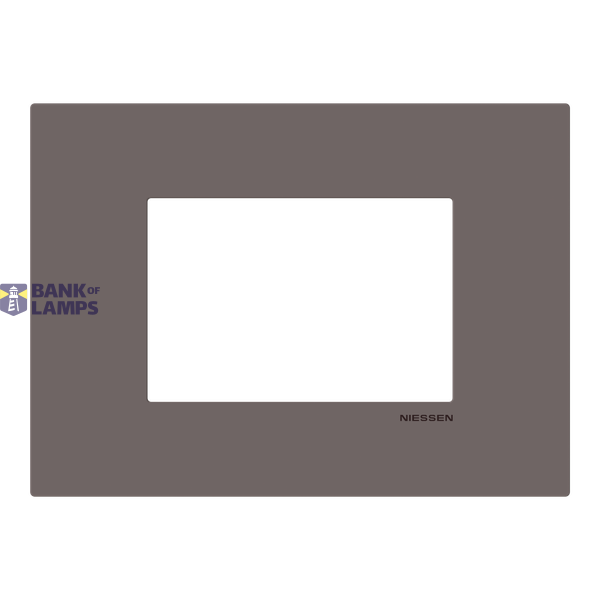 Frame - 1-gang / 3-modules - Niessen logo - Noble - Taupe image 1