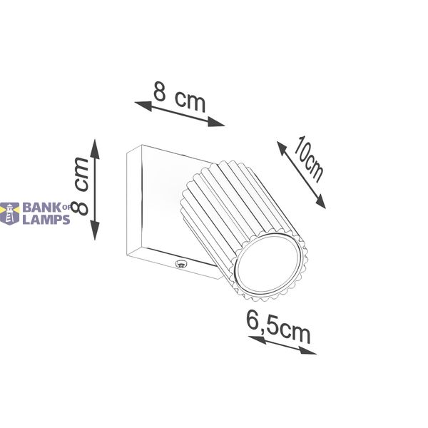 WALL LAMP WITH MOVABLE SPOTLIGHT, CARBON FAMILY OLIVE GREEN GU10 image 9