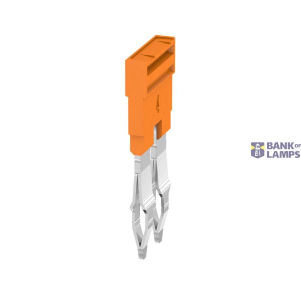 Bridge jumper 4 mm², double, spring clamp image 1
