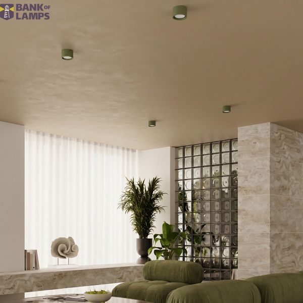 Ceiling lamp MODO 2 olive green Gx53 image 6
