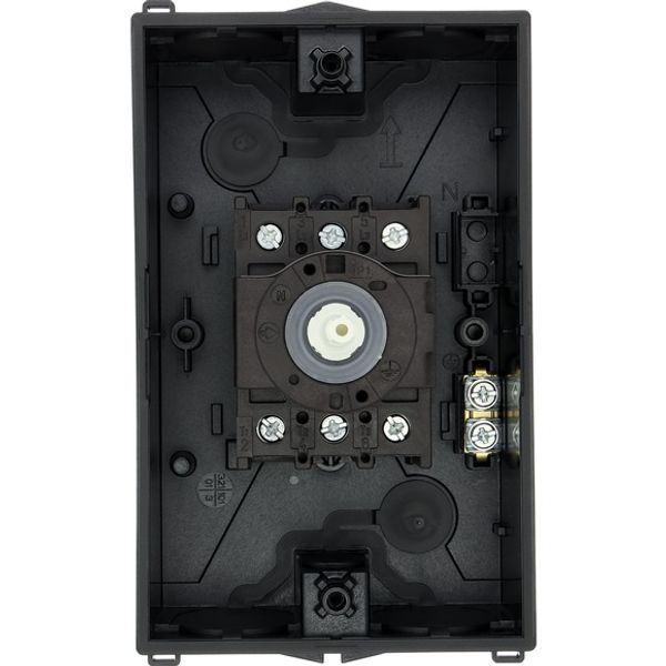 P1-25/I2/SVB Main switch, P1, 25 A, surface mounting, 3 pole, Emergency switching off function, With red rotary handle and yellow locking ring, Lockable in the 0 ( image 5