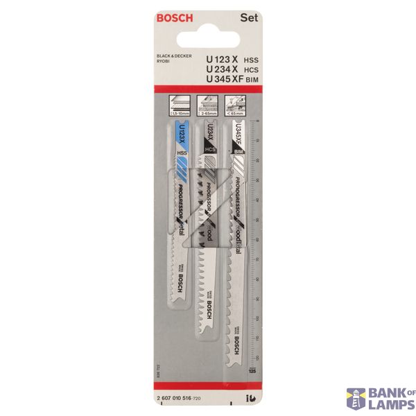 3-piece jigsaw blade set U-Shank Progressors for Wood and Metal 3 pcs. image 2