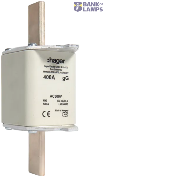 NH Fuse Insert 400A GG, 500VAC LNH3400T image 1