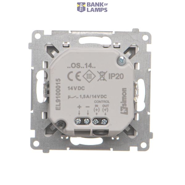 LED luminaire with motion sensor, 230V, (module), Simon 24, IP20, graphite mat, Col. temp.: 4200°K image 2