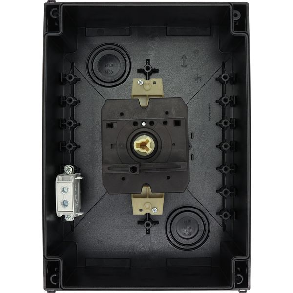 T5-4-15682/I5/SVB-SW Main switch, T5, 100 A, surface mounting, 4 contact unit(s), 6 pole, 1 N/O, 1 N/C, STOP function, With black rotary handle and locking ring, Lockable image 25