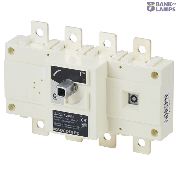 AC Load break switch SIRCO 4P 250A side operation w/o handle image 2