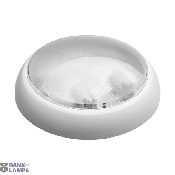 KAJKO XL, 2xE27, 2x25W, white-polypropylene, cover transparent-polycarbonate, IP44, IK10 image 1