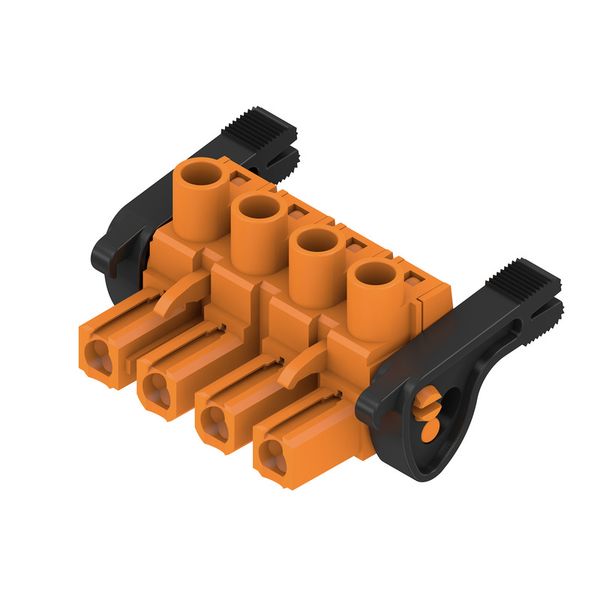 PCB plug-in connector, female plug, 7.62 mm, Number of poles: 4, 180°, Clamping yoke connection, Clamping range, max. : 4 mm², Box image 2