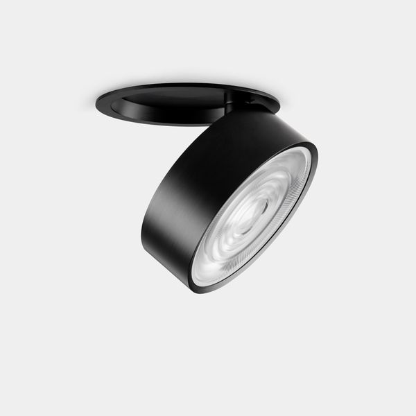 Downlight Kiva Recessed Ø95mm 12W LED warm-white 2700K CRI 90 22.7º ON-OFF Black IN IP20 / OUT IP23 1172lm image 1