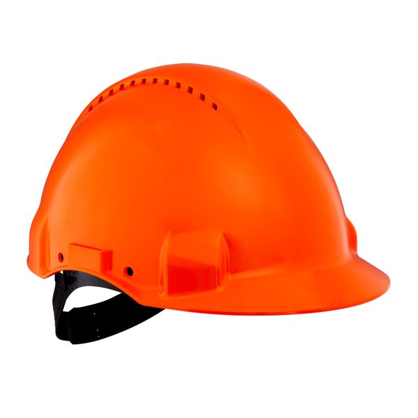 3M™ Hard Hat, Uvicator, Pinlock, Ventilated, Plastic Sweatband, Orange image 3