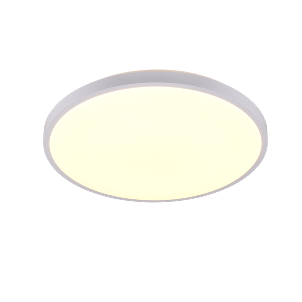 Slope LED ceiling lamp 49 cm matt white image 1