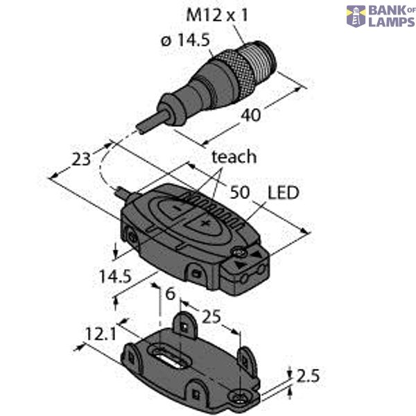 Photoelectric Sensor Photoelectric Sensor for Plastic Fibers   FI22FPQ5 image 1
