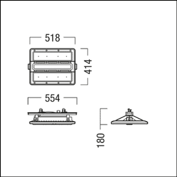 CR2PL M17k-840 PM WB LDO TEC-IP WH - LED high-bay luminaire image 2