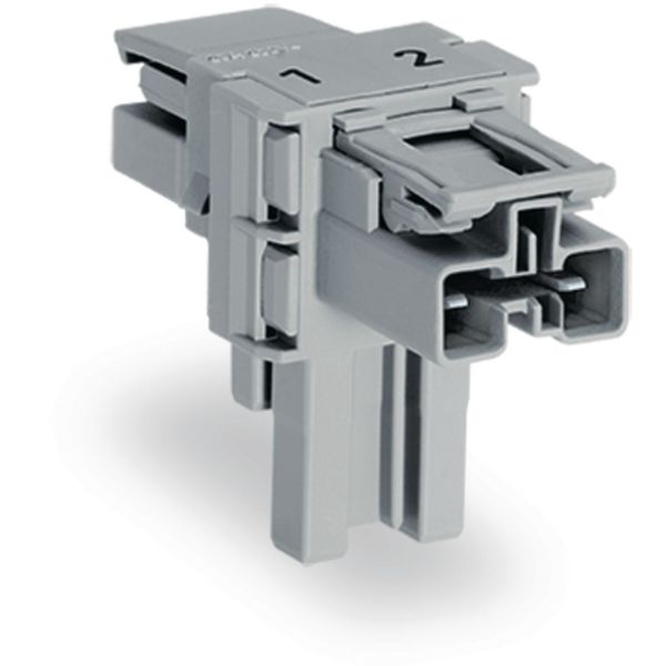 T-distribution connector 2-pole Cod. B gray image 3