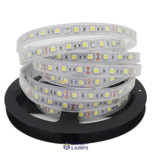 5M LED Strip 6W/M 24Vdc RED IP67 image 1