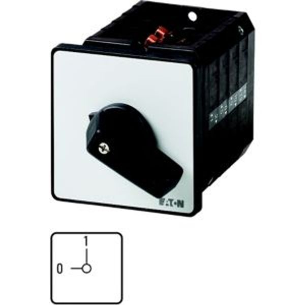 T5B-1-102/E-RT On-Off switch, T5B, 63 A, flush mounting, 1 contact unit(s), 2 pole, Emergency switching off function, with red thumb grip and yellow front plate image 4