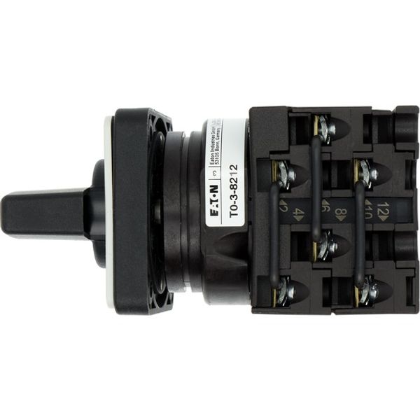 T0-3-8212/E Changeoverswitches, T0, 20 A, flush mounting, 3 contact unit(s), Contacts: 6, 60 °, maintained, With 0 (Off) position, 1-0-2, Design number 8212 image 8