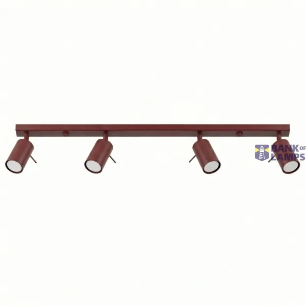Ceiling lamp RING 4L burgundy image 1