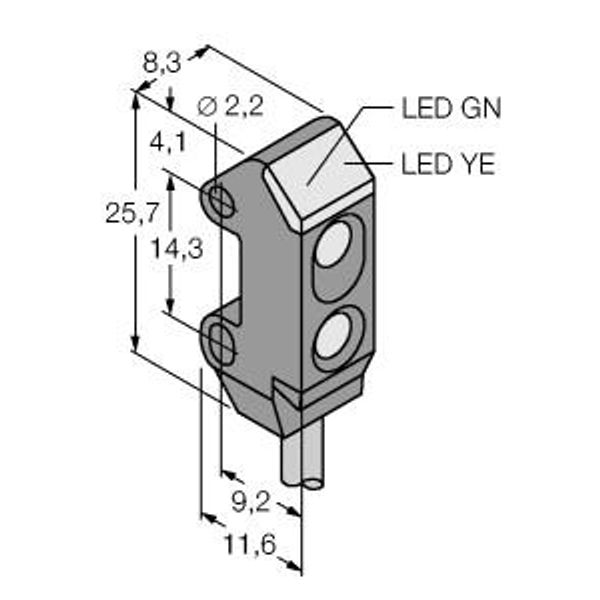 Photoelectric Sensor Convergent Mode Sensor   VS1AP5C20Q image 1