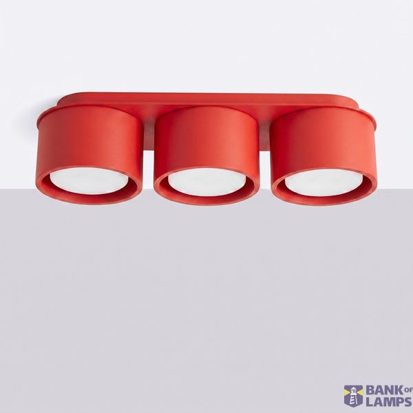 Ceiling lamp MODO 3 red Gx53 image 2