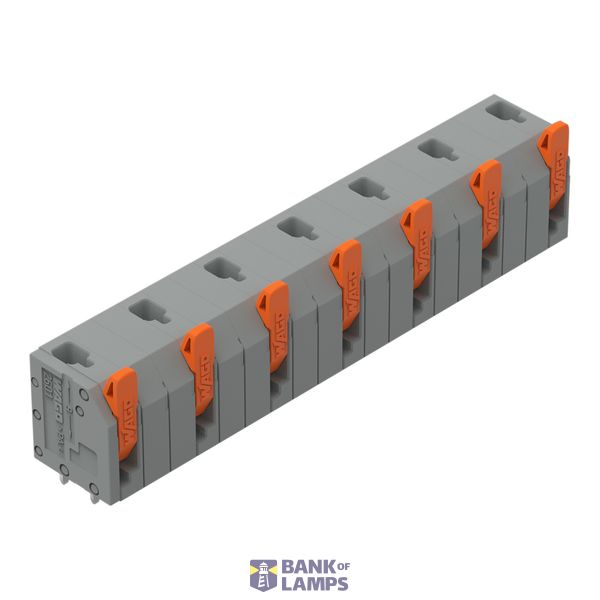 2601-3507 PCB terminal block; lever; 1.5 mm²; Pin spacing 11.5 mm; 7-pole; Push-in CAGE CLAMP®; 1,50 mm²; gray image 1