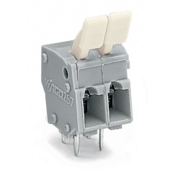 PCB terminal block finger-operated levers 2.5 mm² gray image 4