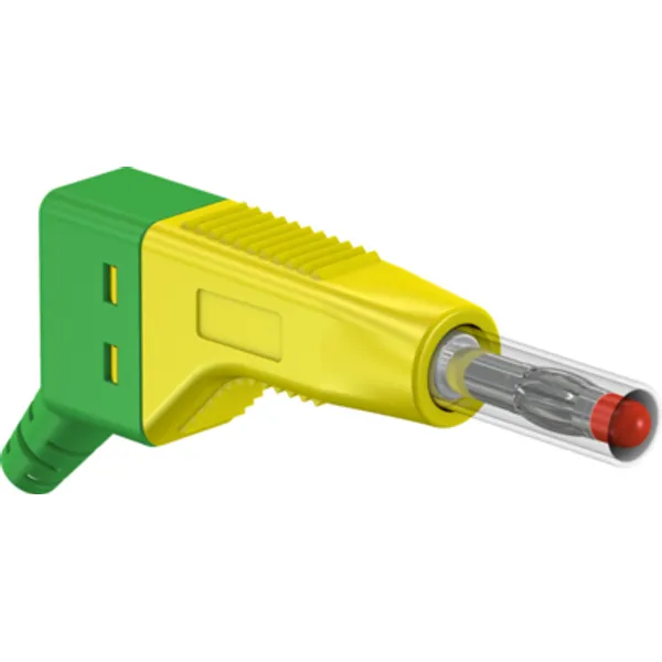 4 mm plug, screw connection, 1.0 mm², yellow/green, 64.9325-20 image 1