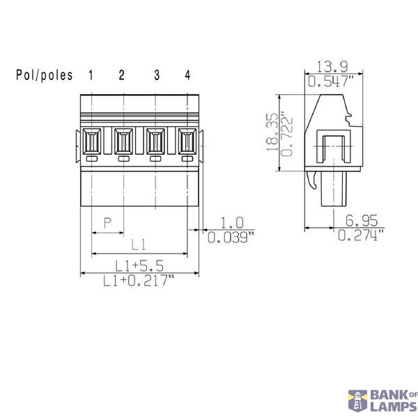 PCB plug-in connector (wire connection), 7.50 mm, Number of poles: 9,  image 1