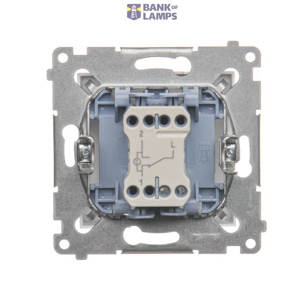 Single button for switches and push buttons, anthracite, metalic image 1