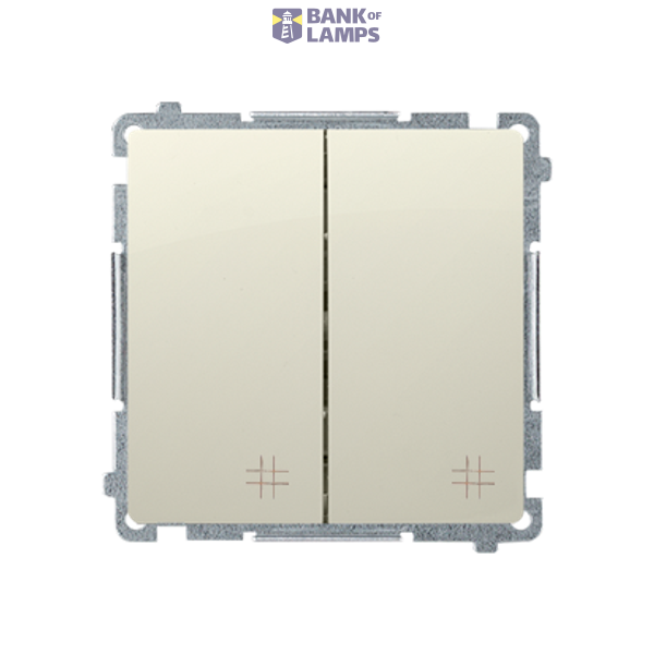 Double intermediate switch, (module), 10AX, quick connection image 1