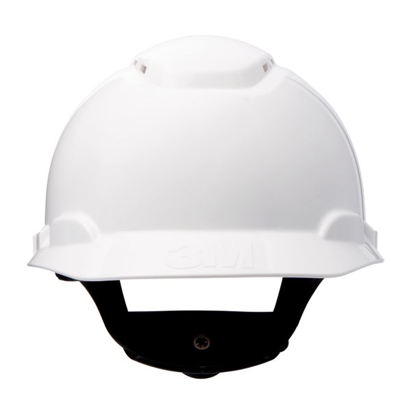 3M™ Hard Hat, Ratchet, Ventilated, Plastic Sweatband, White, H700N-VI image 1