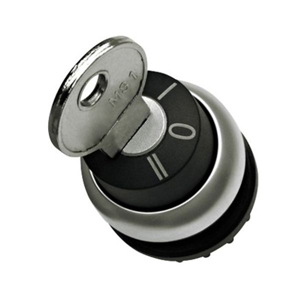 Key-operated switch, 3 positions, spring-return, 40ø image 1