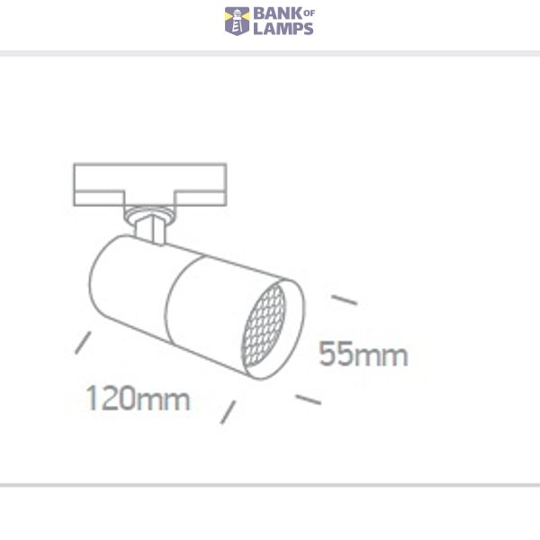 WHITE MR16 GU10 10W TRACK SPOT DARK LIGHT image 2
